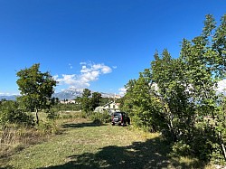Blick aufs Haus